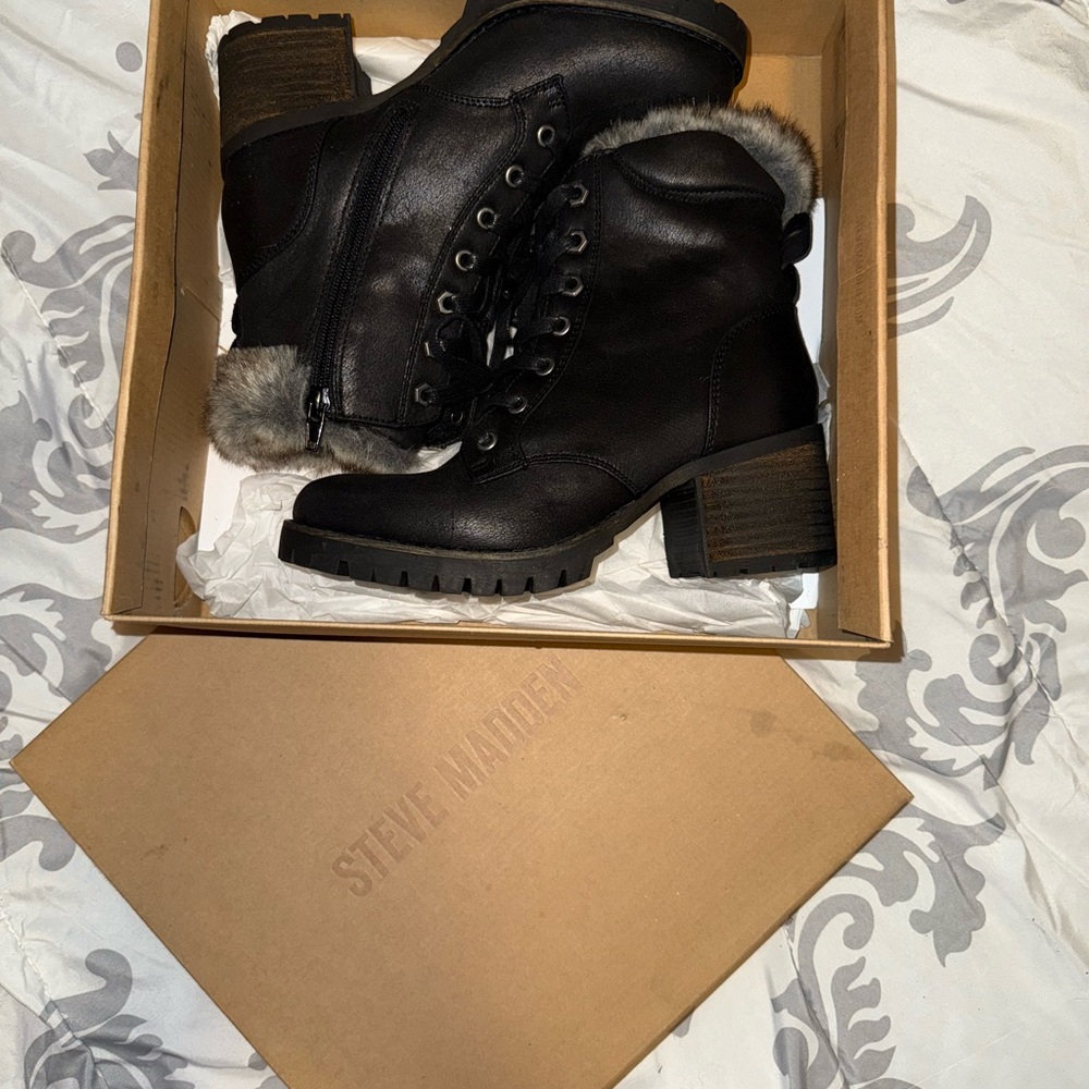 Steve Madden Black Women's Boots